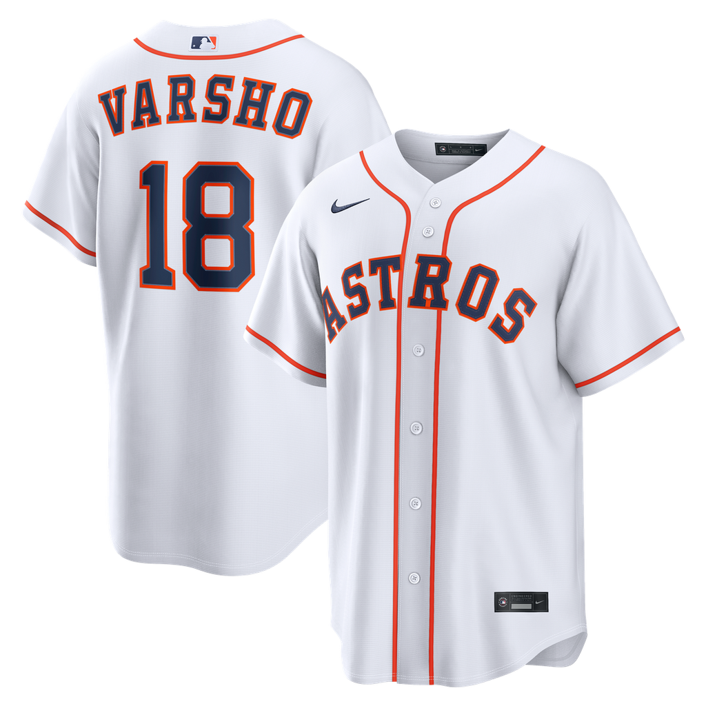 Men's Houston Astros Daulton Varsho White Home Replica MLB Baseball Jersey - view 1