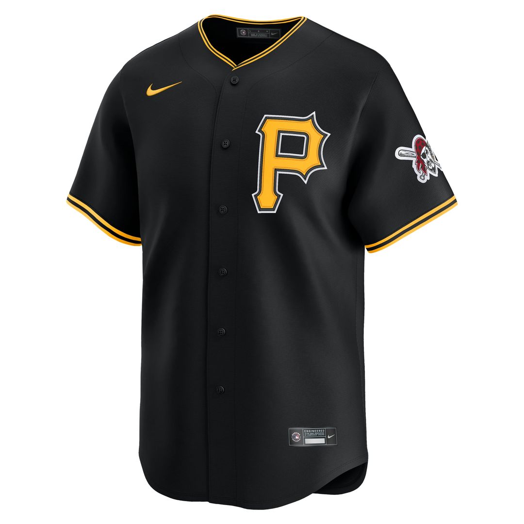 Men's Pittsburgh Pirates Black Alternate Limited MLB Baseball Jersey - view 2