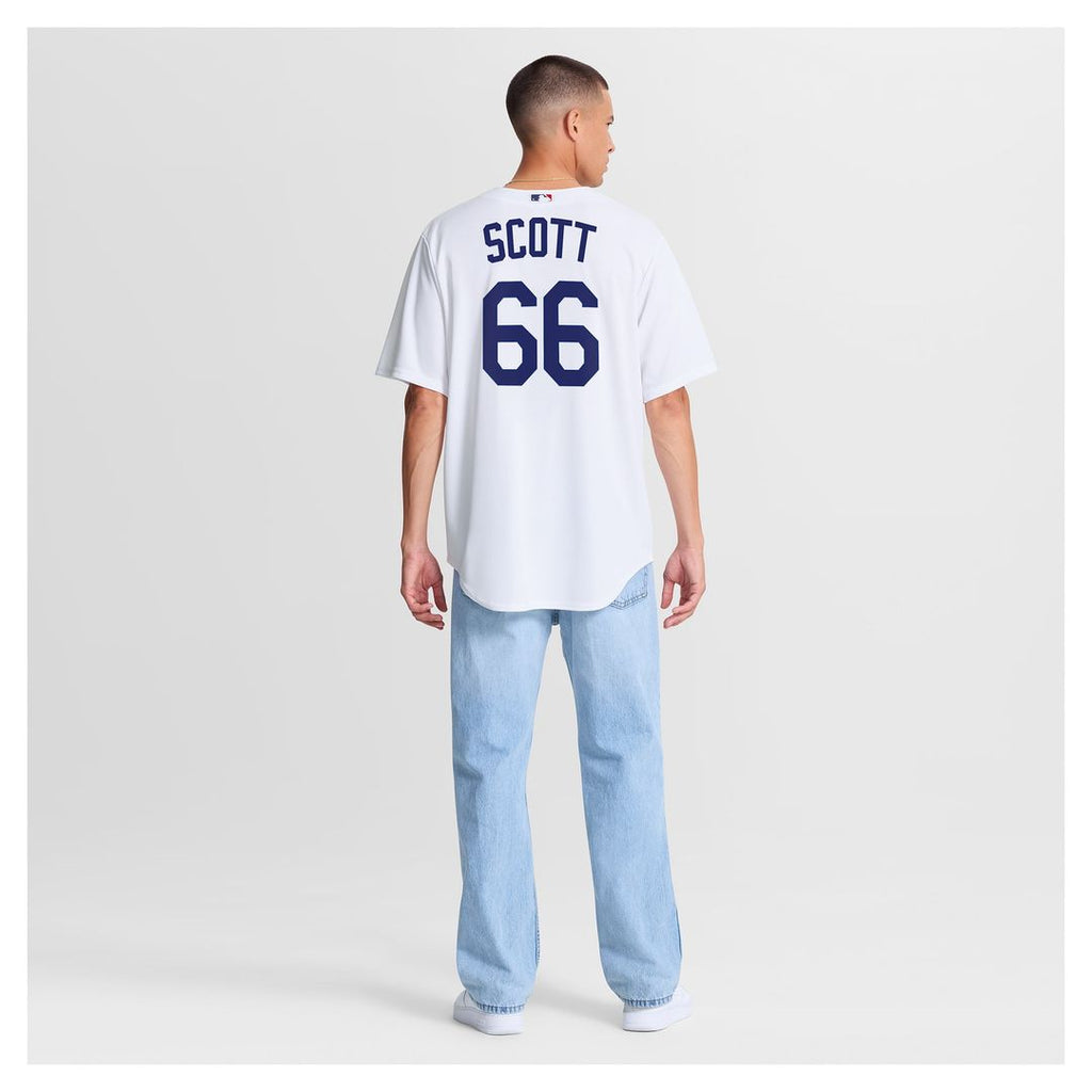Men's Los Angeles Dodgers Tanner Scott White Home Replica MLB Baseball Jersey - view 5