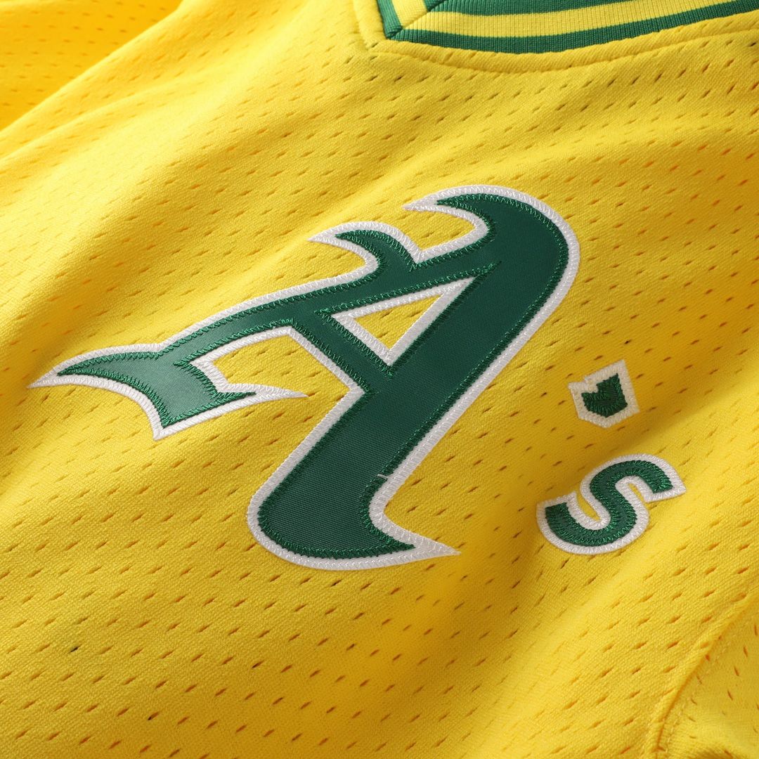 Men's Athletics Mark McGwire Gold Batting Practice MLB Baseball Jersey - view 4