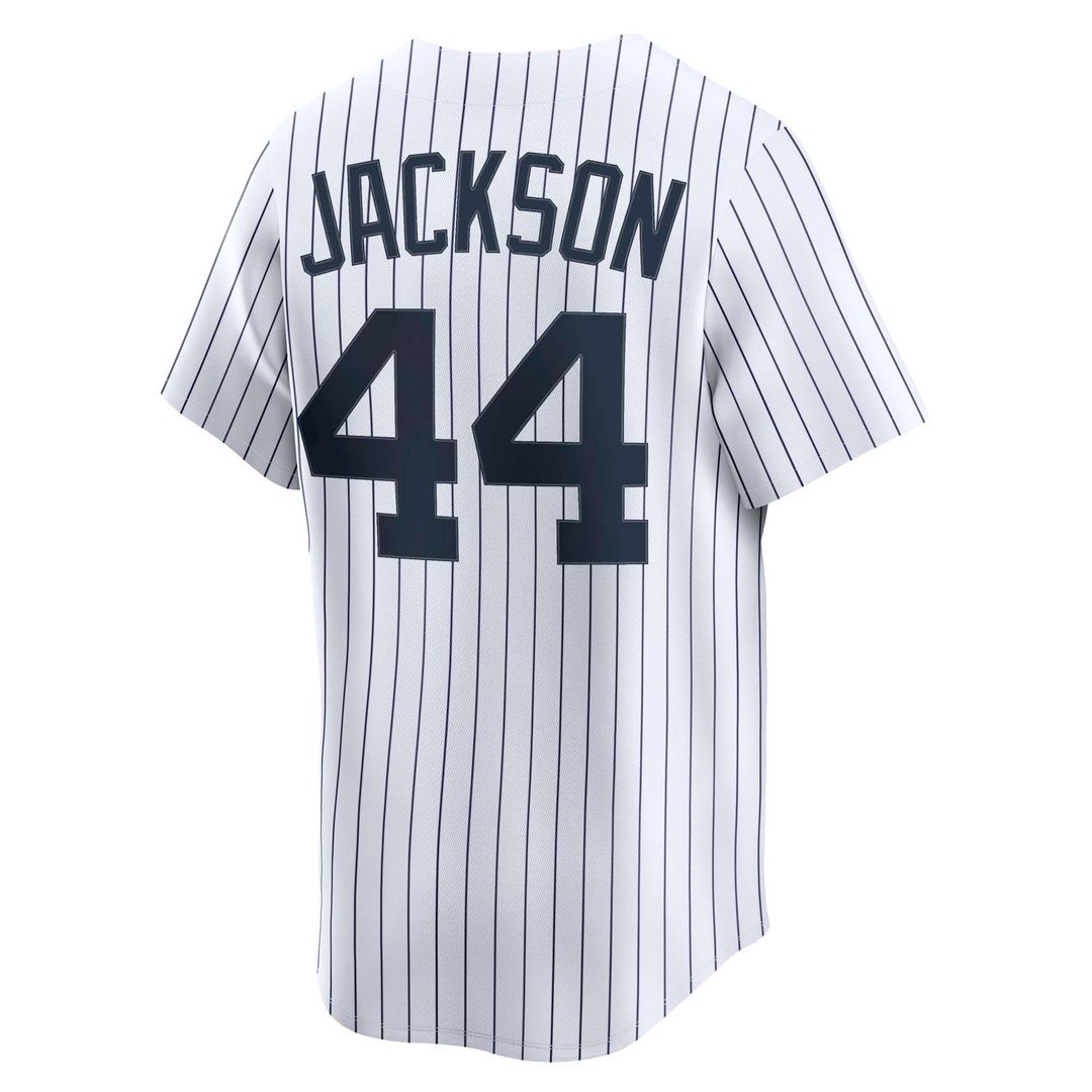 Men's New York Yankees Reggie Jackson White Throwback Cooperstown Collection Limited MLB Baseball Jersey - view 3