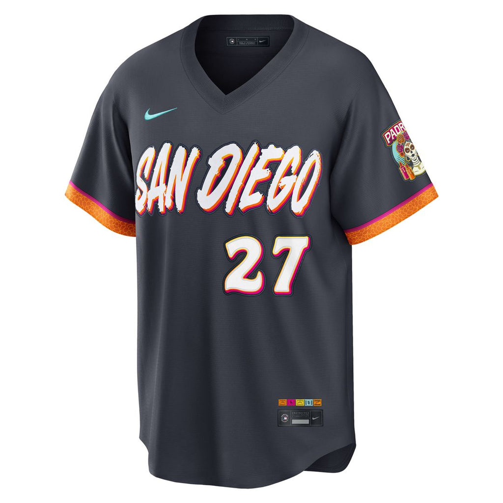 Men's San Diego Padres Nick Pivetta Obsidian 2026 City Connect Stadium MLB Baseball Jersey - view 2