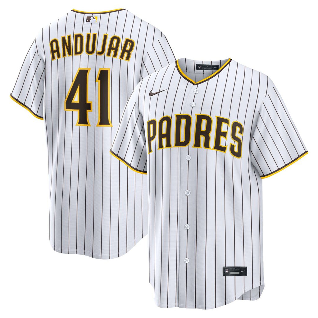 Men's San Diego Padres Miguel Andujar White Home Replica MLB Baseball Jersey - view 1