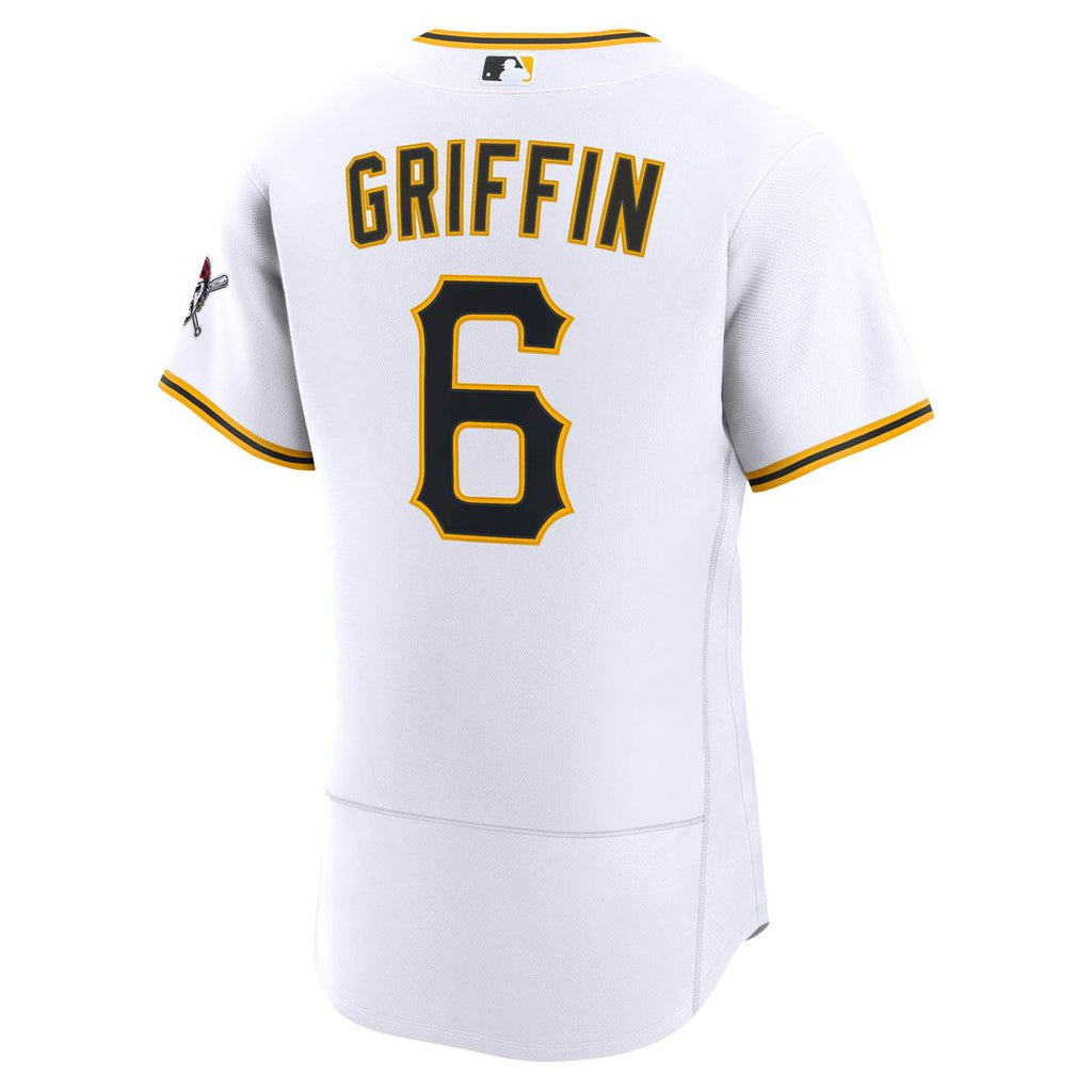 Men's Pittsburgh Pirates Konnor Griffin White Home MLB Baseball Jersey - view 3