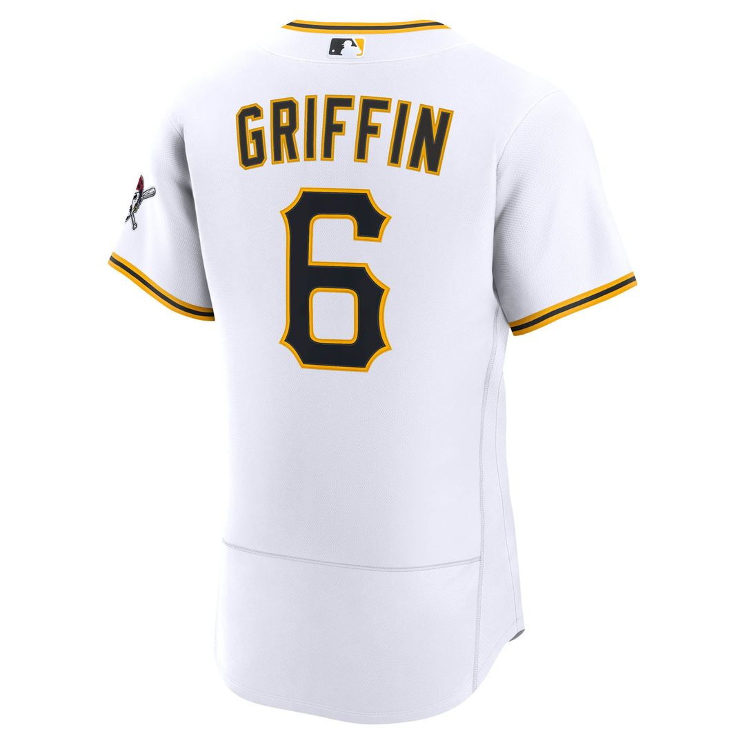 Men's Pittsburgh Pirates Konnor Griffin White Home MLB Baseball Jersey - view 3