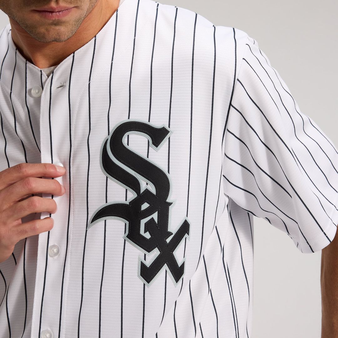Men's Chicago White Sox White Home Replica MLB Baseball Jersey - view 17