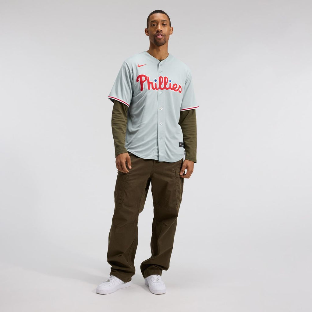 Men's Philadelphia Phillies Bryce Harper Gray Road Replica MLB Baseball Jersey - view 19