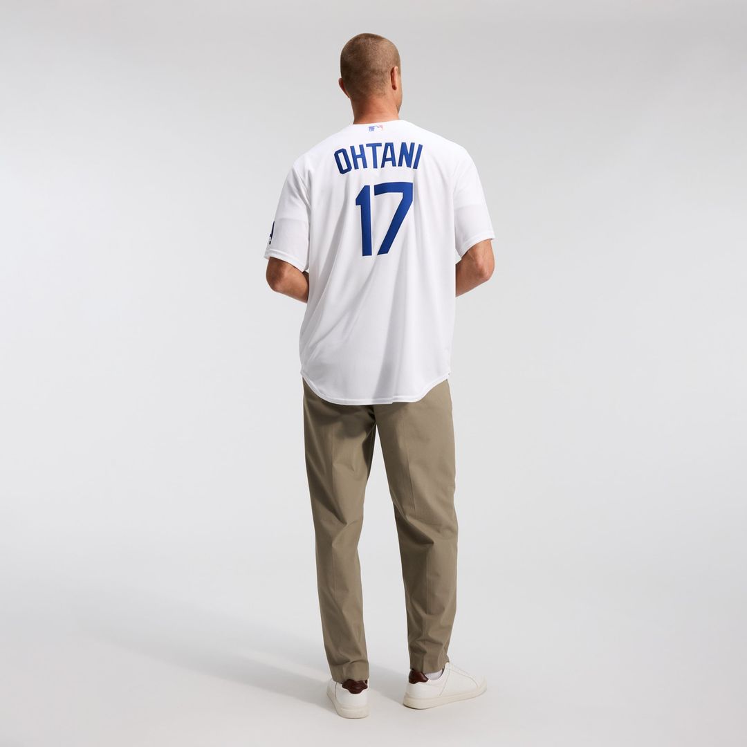 Men's Los Angeles Dodgers Shohei Ohtani White Home Stadium MLB Baseball Jersey - view 6