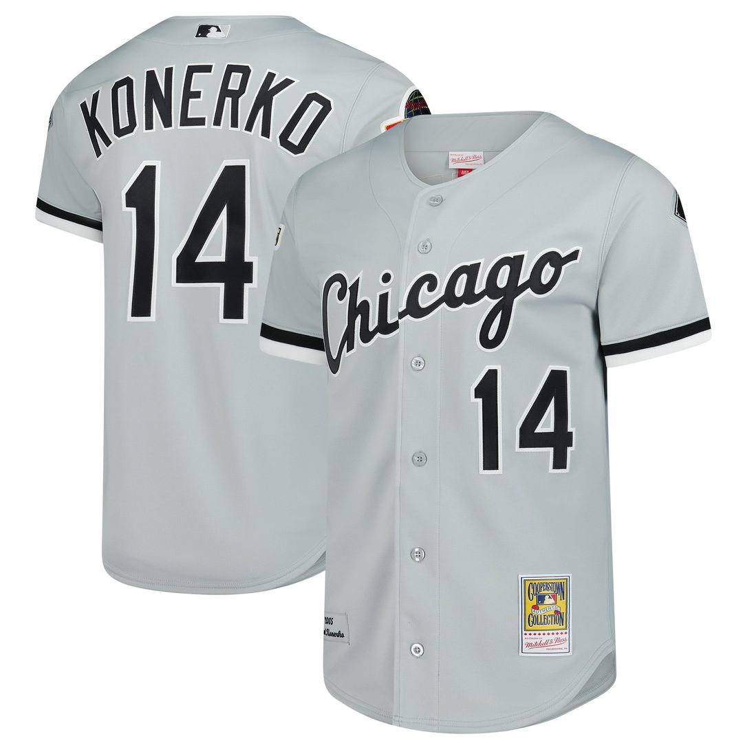 Men's Chicago White Sox Paul Konerko Gray 2005 Cooperstown Collection MLB Baseball Jersey - view 1