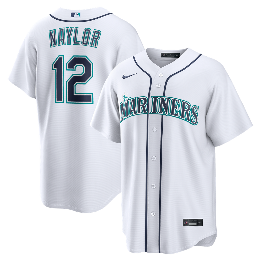 Men's Seattle Mariners Josh Naylor White Home Replica MLB Baseball Jersey - view 1