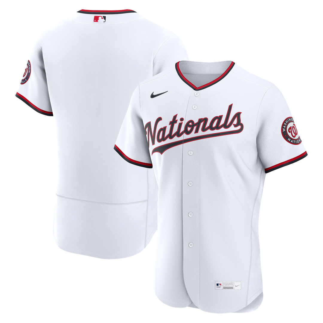 Men's Washington Nationals White Home MLB Baseball Jersey - view 1