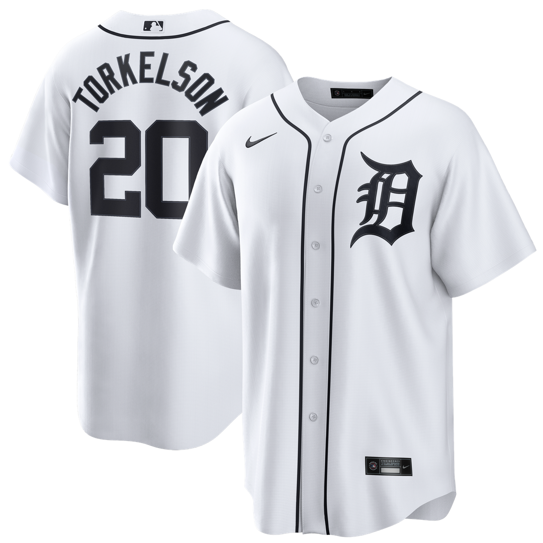 Men's Detroit Tigers Spencer Torkelson White Home Replica MLB Baseball Jersey - view 1