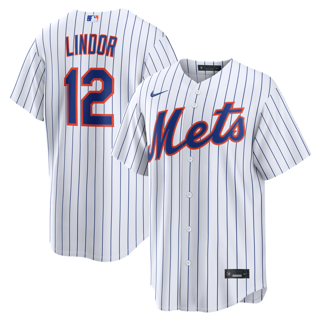 Men's New York Mets Francisco Lindor Black Alternate Replica MLB Baseball Jersey - view 7