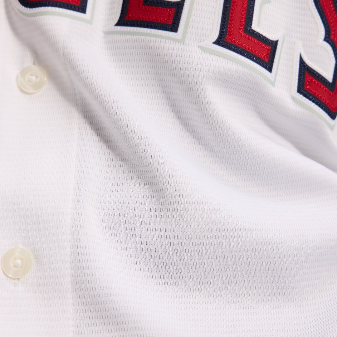 Men's Los Angeles Angels White Home Replica MLB Baseball Jersey - view 22