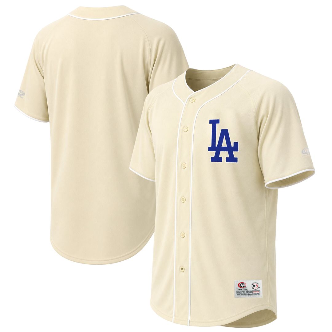 Men's Los Angeles Dodgers Cream Fashion MLB Baseball Jersey - view 1