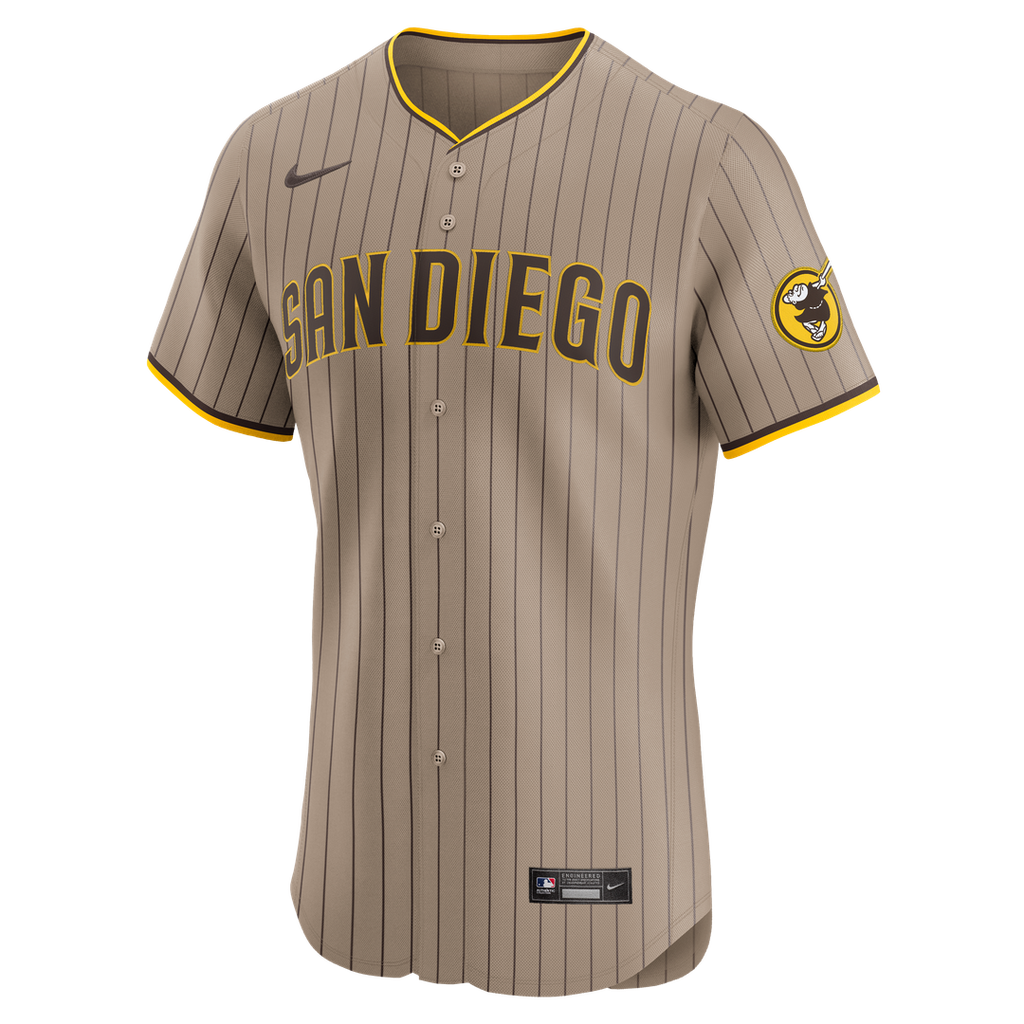 Men's San Diego Padres Fernando Tatis Jr. Sand Alternate Elite MLB Baseball Jersey - view 5