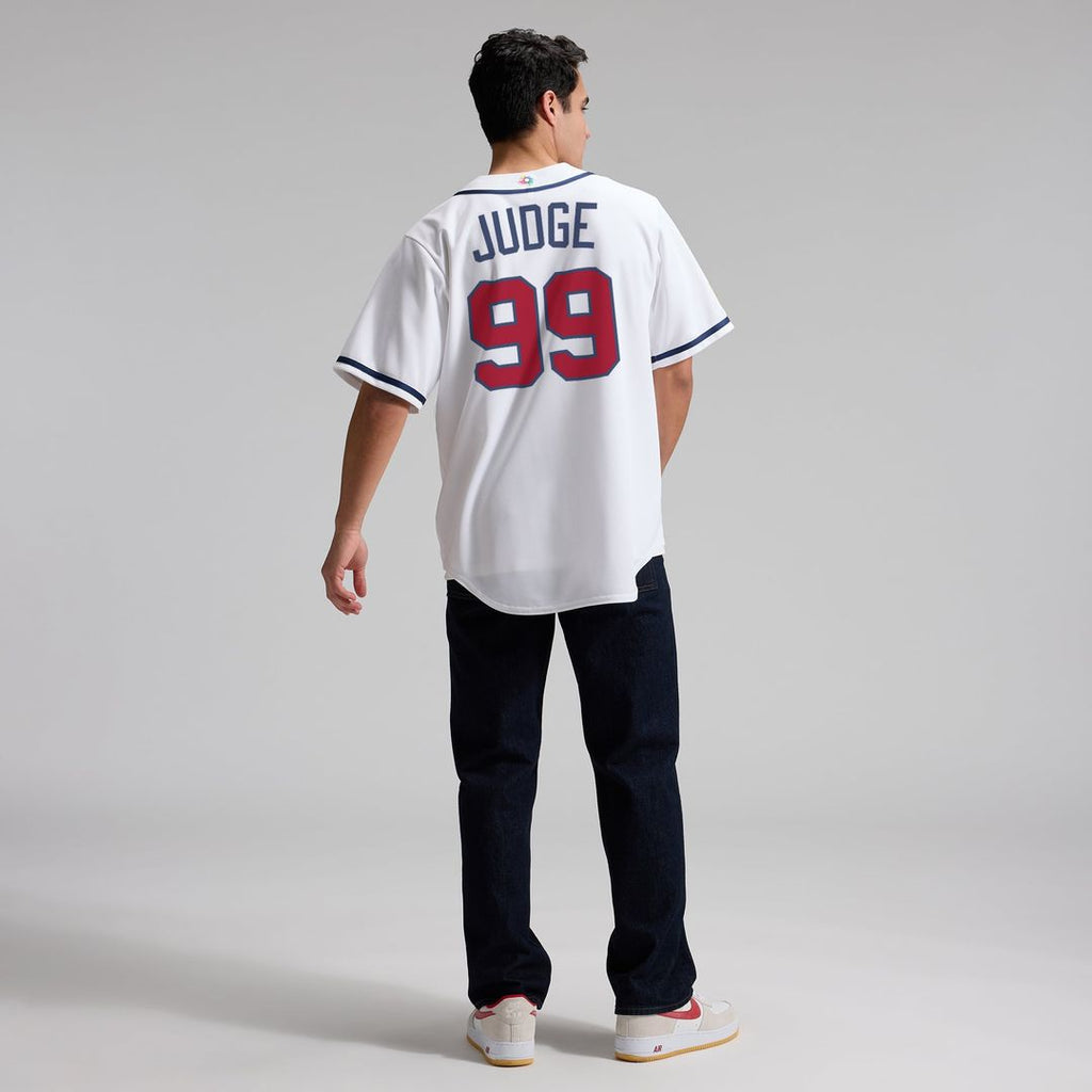 Men's USA Baseball Aaron Judge White 2026 World Baseball Classic Home Stadium MLB Baseball Jersey - view 5