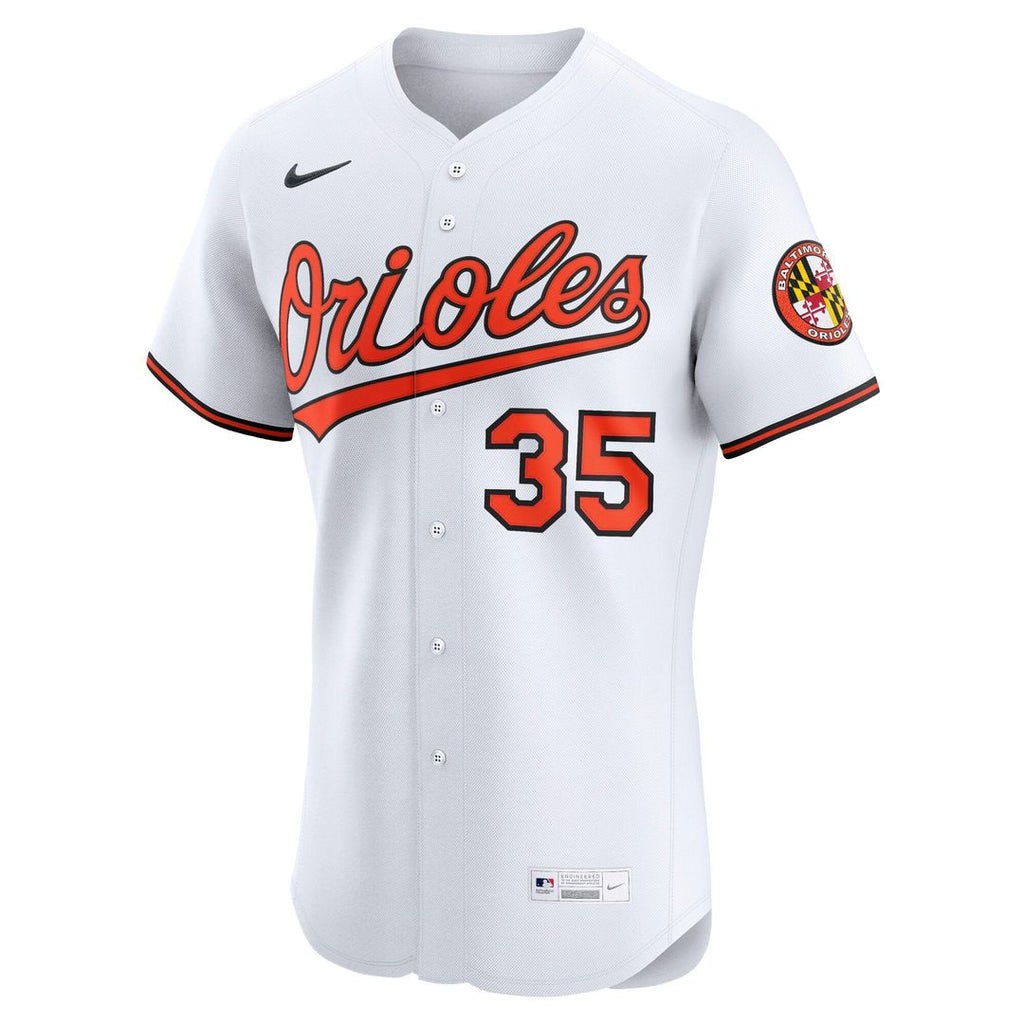 Men's Baltimore Orioles Adley Rutschman White Home Elite MLB Baseball Jersey - view 2