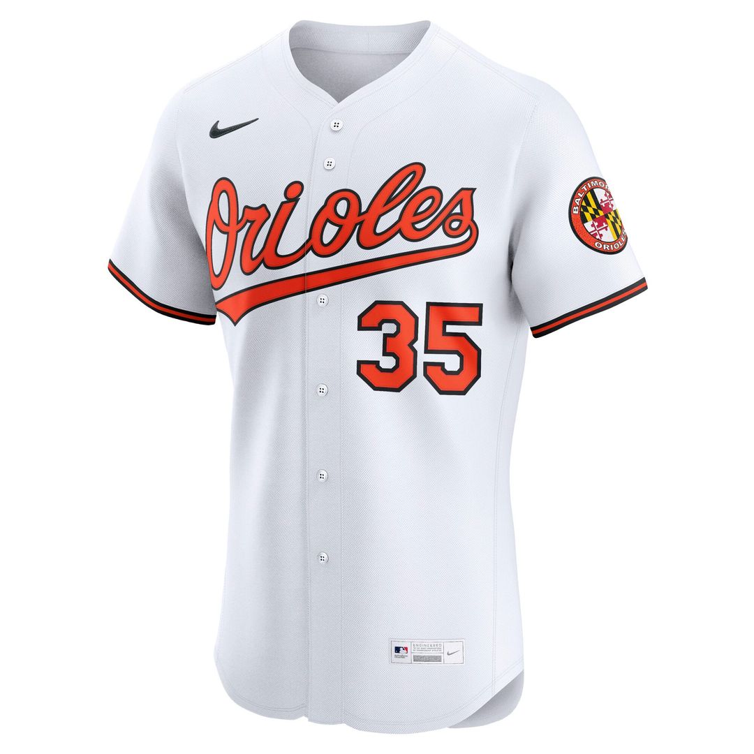 Men's Baltimore Orioles Adley Rutschman White Home Elite MLB Baseball Jersey - view 2