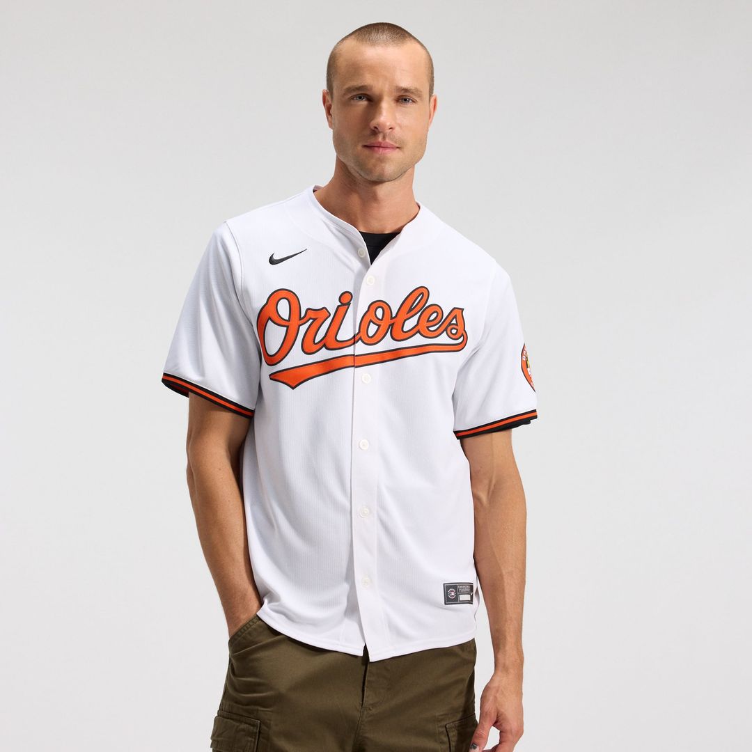 Men's Baltimore Orioles White Home Limited MLB Baseball Jersey - view 14