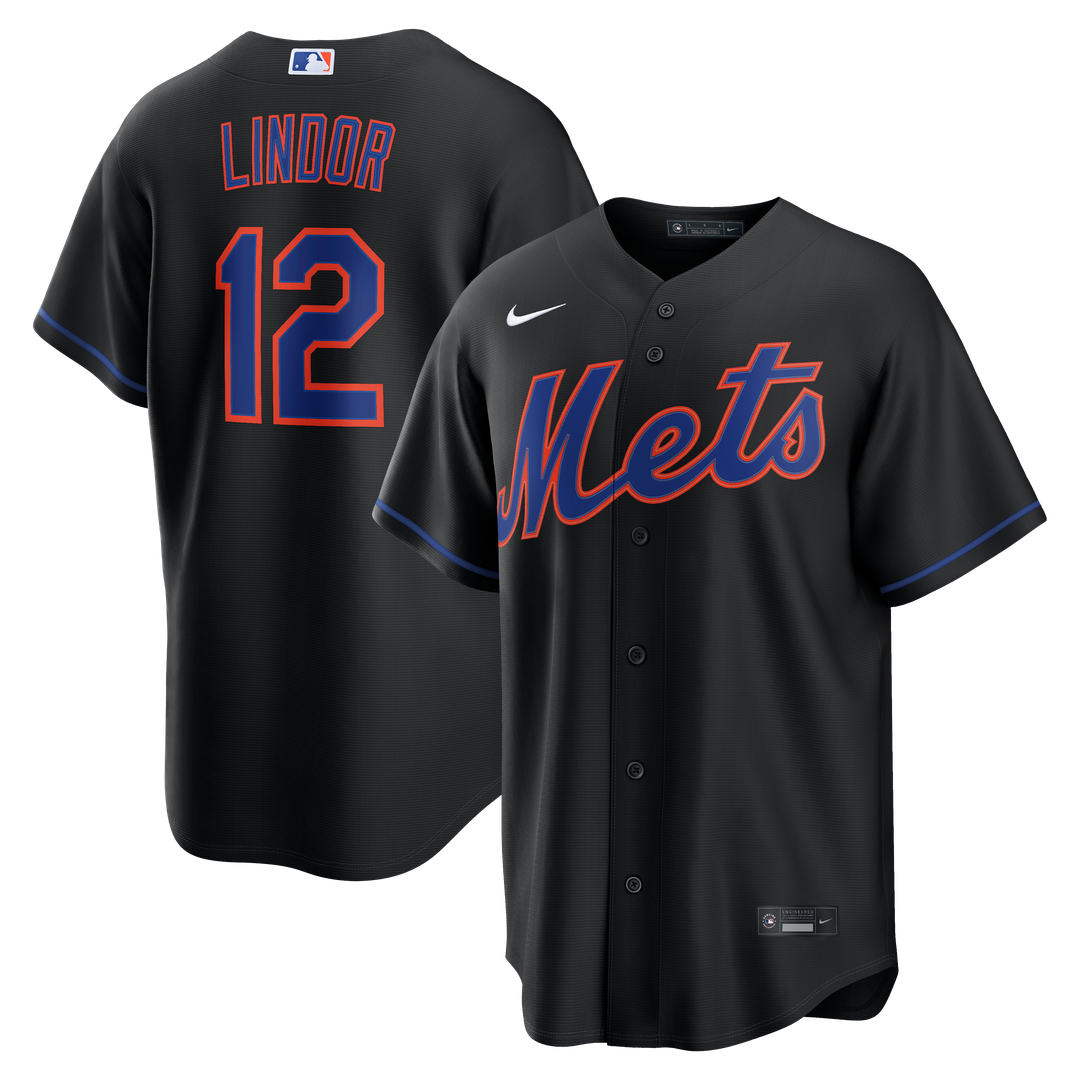 Men's New York Mets Francisco Lindor White Home Replica MLB Baseball Jersey - view 11