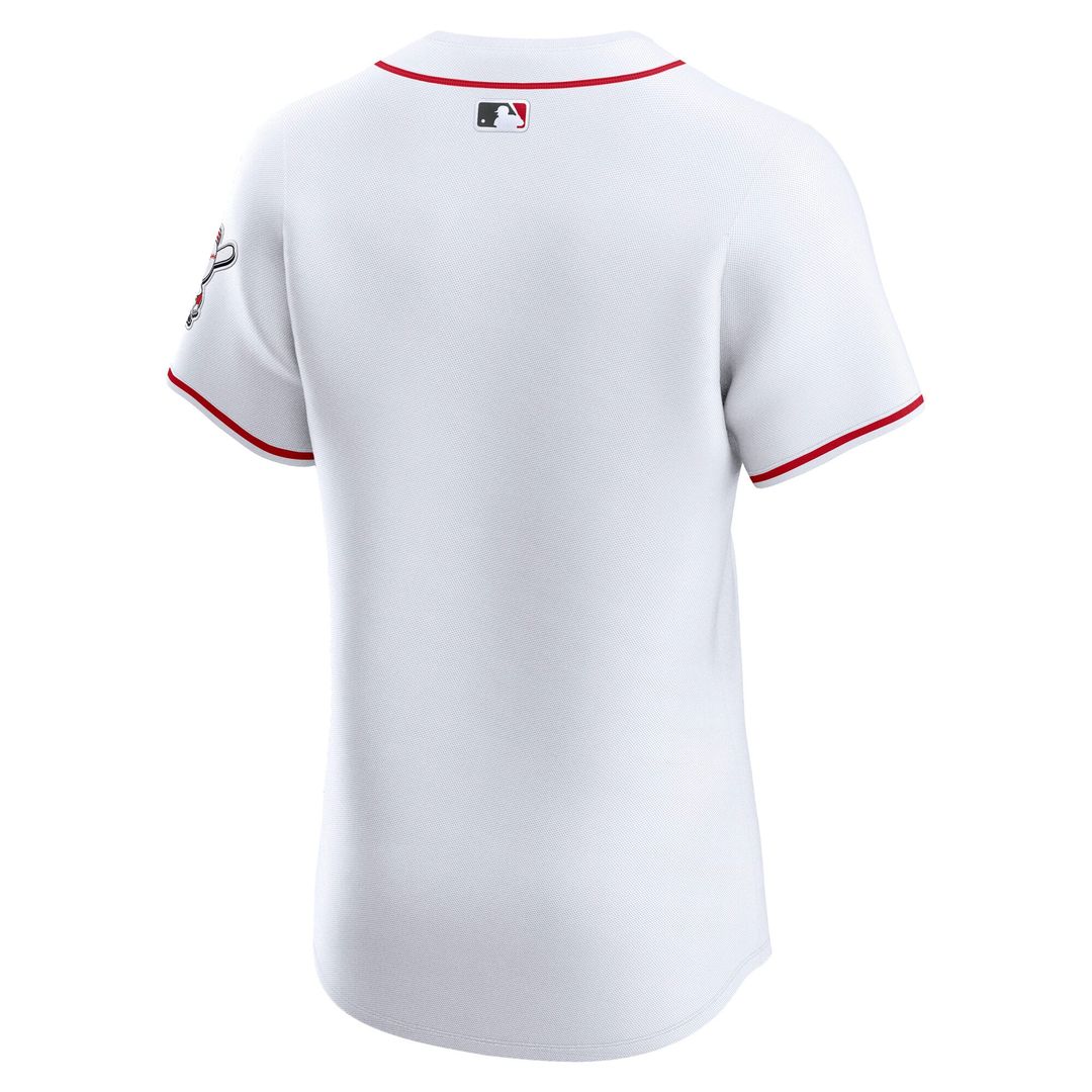 Men's Cincinnati Reds White Home Elite MLB Baseball Jersey - view 3