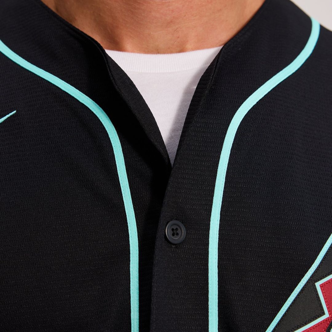 Men's Arizona Diamondbacks Corbin Carroll Black Alternate Replica MLB Baseball Jersey - view 14