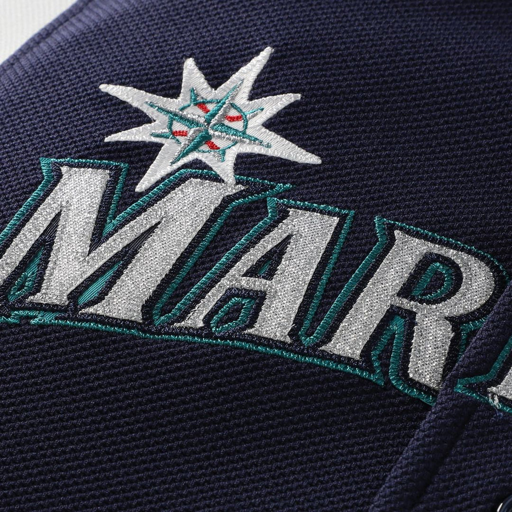 Men's Seattle Mariners Felix Hernandez Navy Cooperstown Collection Batting Practice MLB Baseball Jersey - view 3
