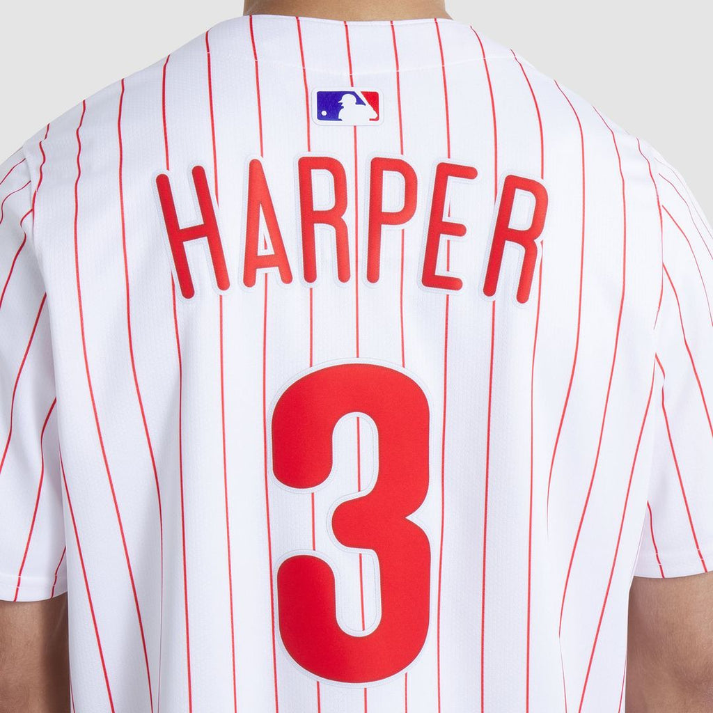 Men's Philadelphia Phillies Bryce Harper White Home Limited MLB Baseball Jersey - view 20