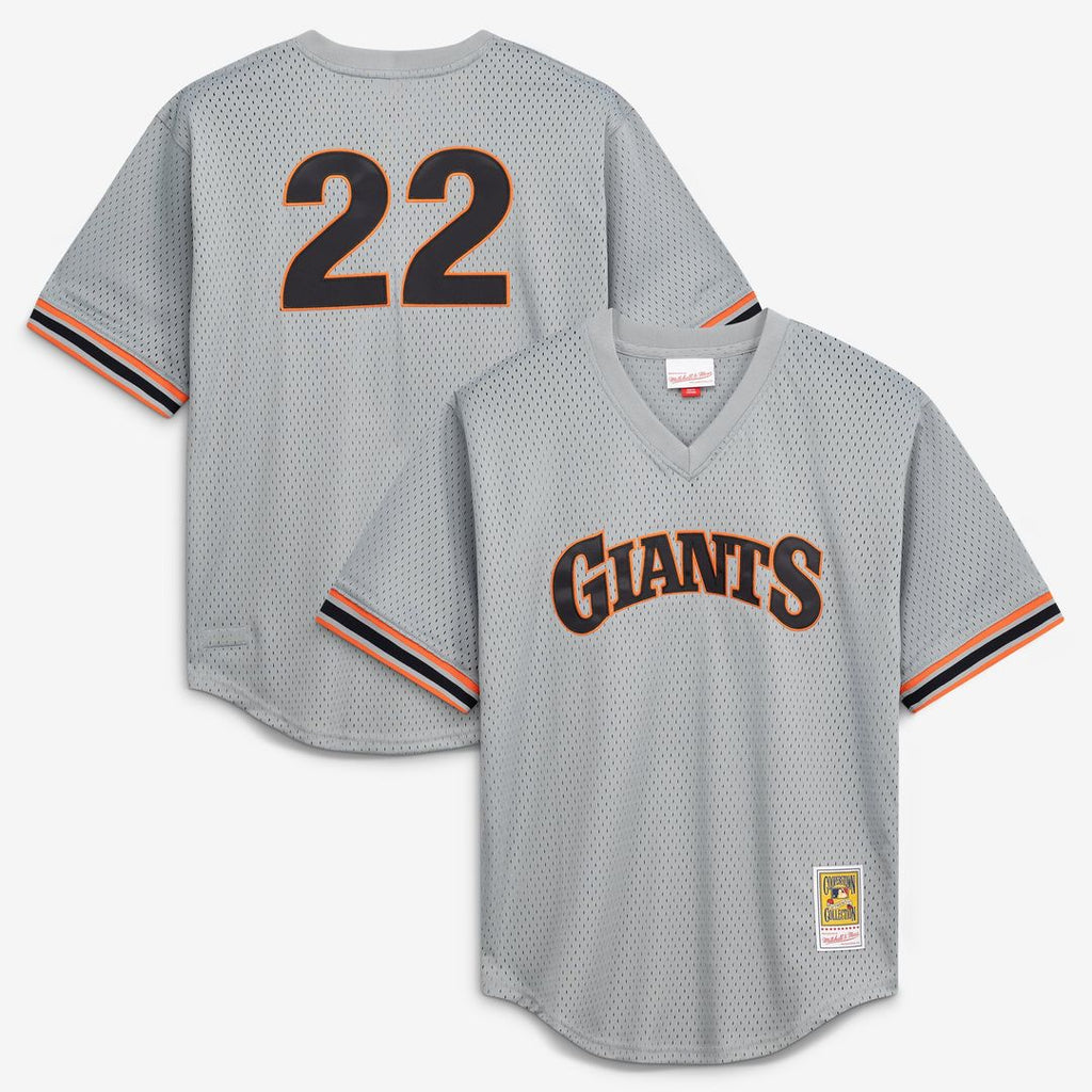 Men's San Francisco Giants Will Clark Gray Batting Practice MLB Baseball Jersey - view 1