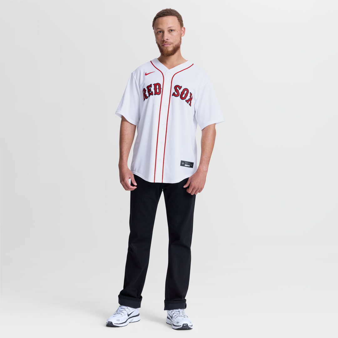 Men's Boston Red Sox Willson Contreras White Home Replica MLB Baseball Jersey - view 4