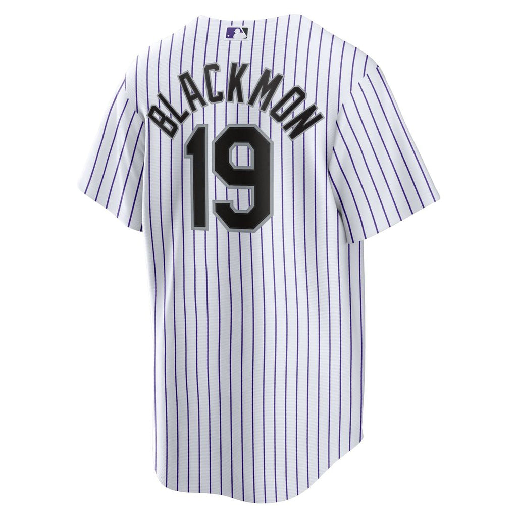 Men's Colorado Rockies Charlie Blackmon White Home Replica Player Name MLB Baseball Jersey - view 3