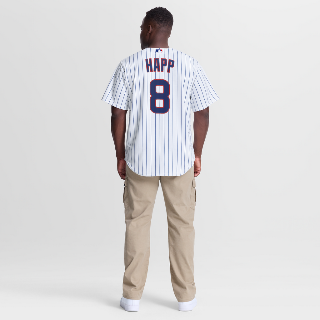 Men's Chicago Cubs Ian Happ White Home Replica MLB Baseball Jersey - view 5