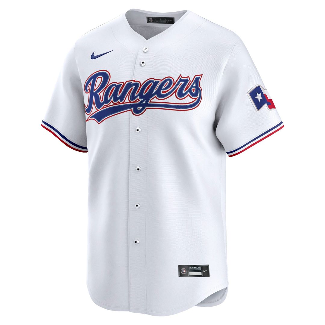 Men's Texas Rangers White Home Limited MLB Baseball Jersey - view 2