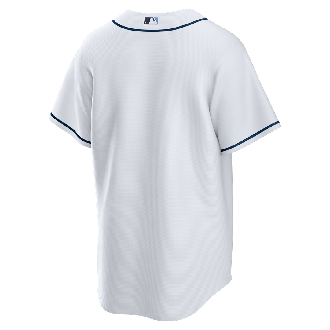 Men's Tampa Bay Rays White Home Big & Tall Replica MLB Baseball Jersey - view 3