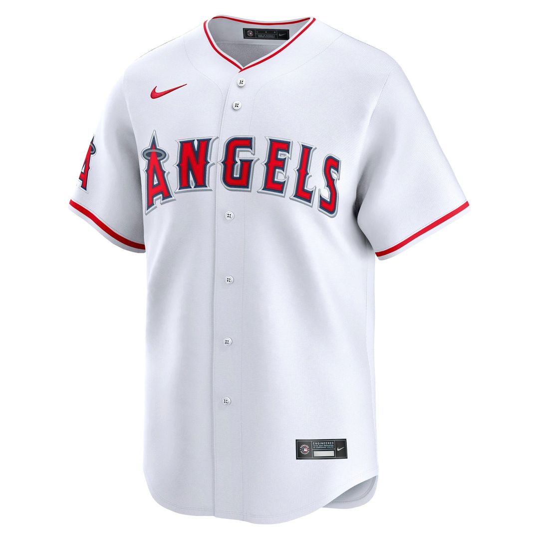 Men's Los Angeles Angels White Home Limited MLB Baseball Jersey - view 5