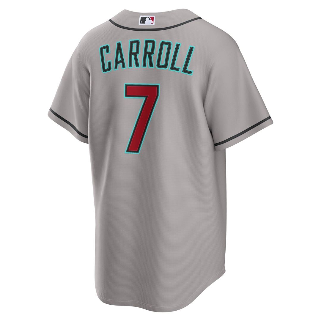 Men's Arizona Diamondbacks Corbin Carroll Crimson Alternate 2 Replica MLB Baseball Jersey - view 36