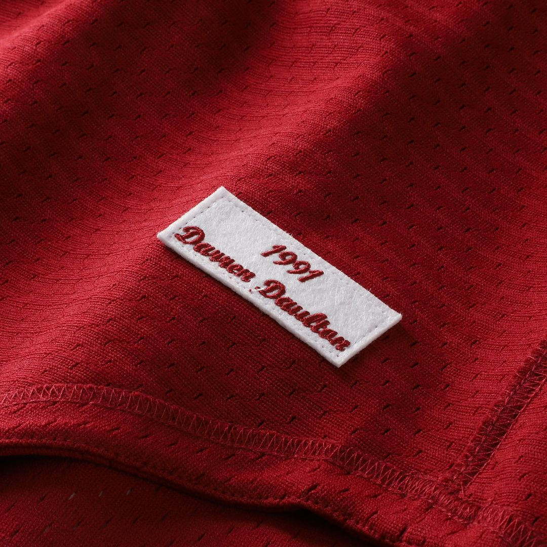 Men's Philadelphia Phillies Darren Daulton Scarlet Batting Practice MLB Baseball Jersey - view 6