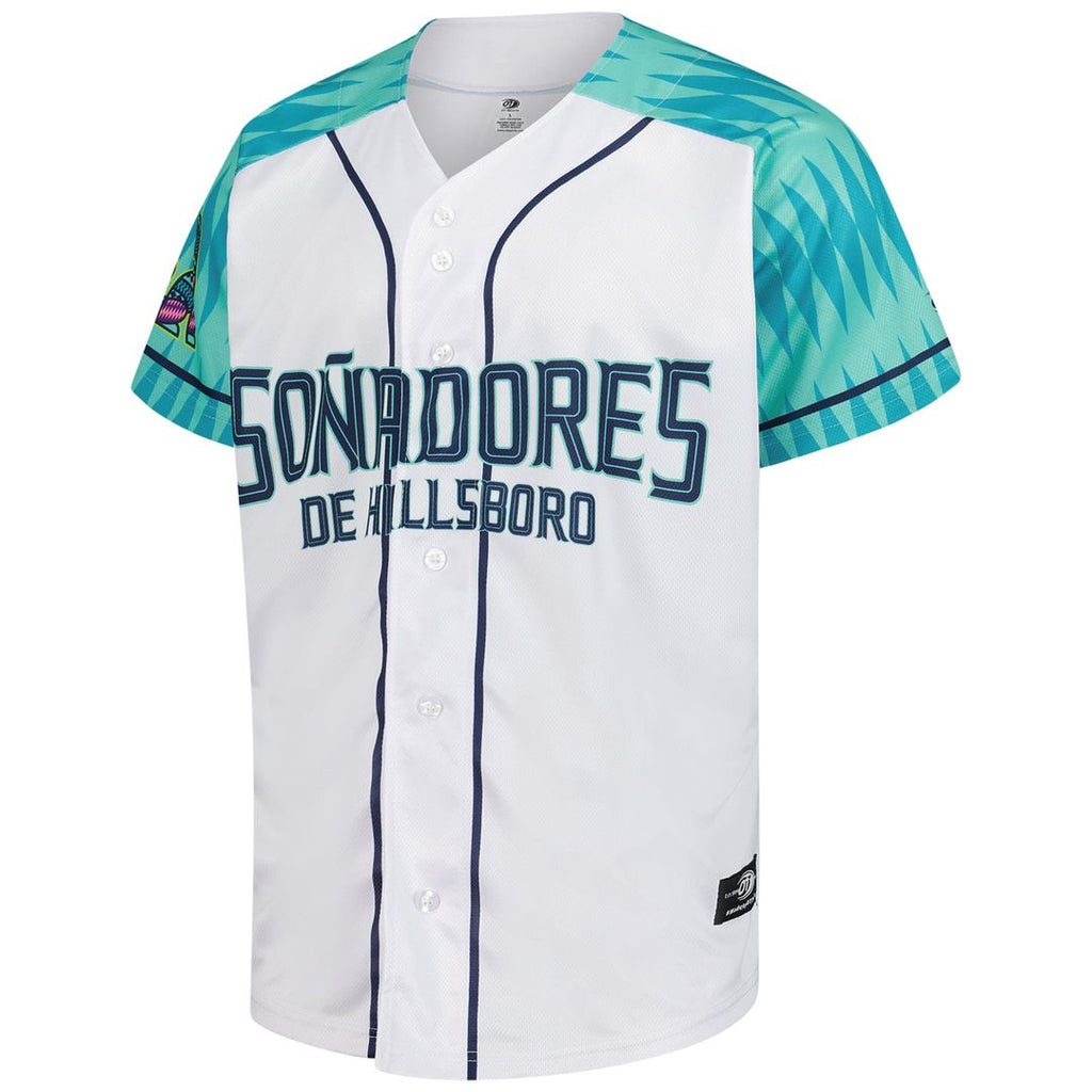 Men's Hillsboro Hops White Copa Replica MLB Baseball Jersey - view 3