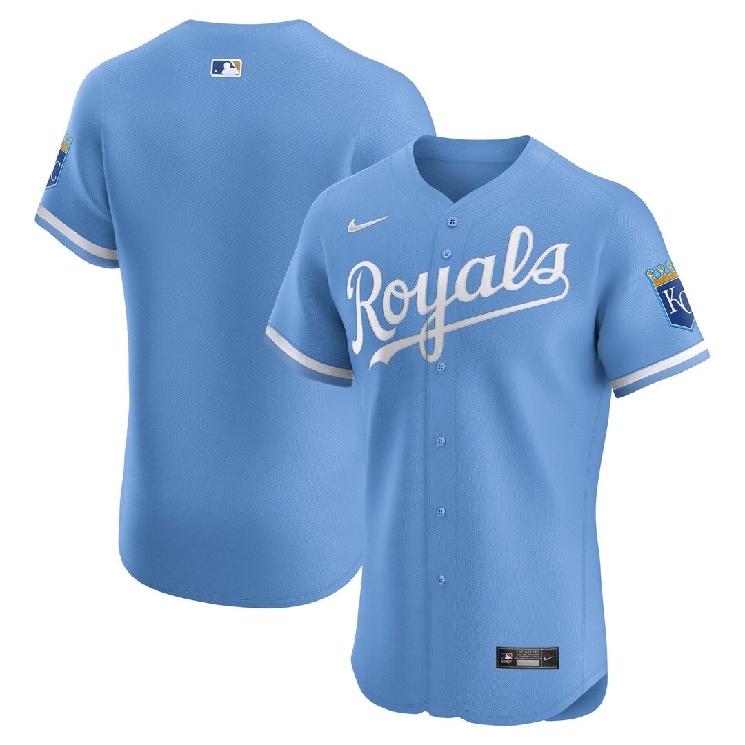 Men's Kansas City Royals White Home Elite MLB Baseball Jersey - view 10