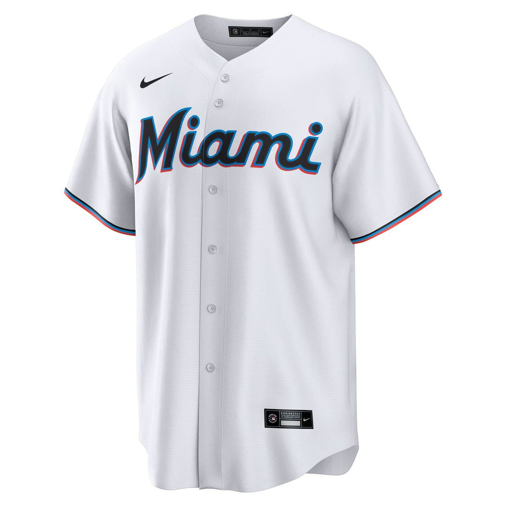 Men's Miami Marlins Graham Pauley White Home Replica MLB Baseball Jersey - view 2