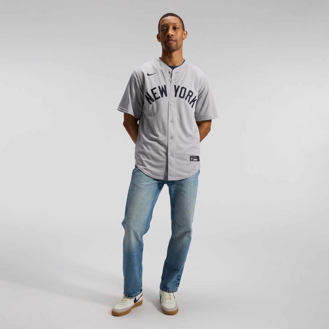 Men's New York Yankees Gerrit Cole Gray Road Replica MLB Baseball Jersey - view 4