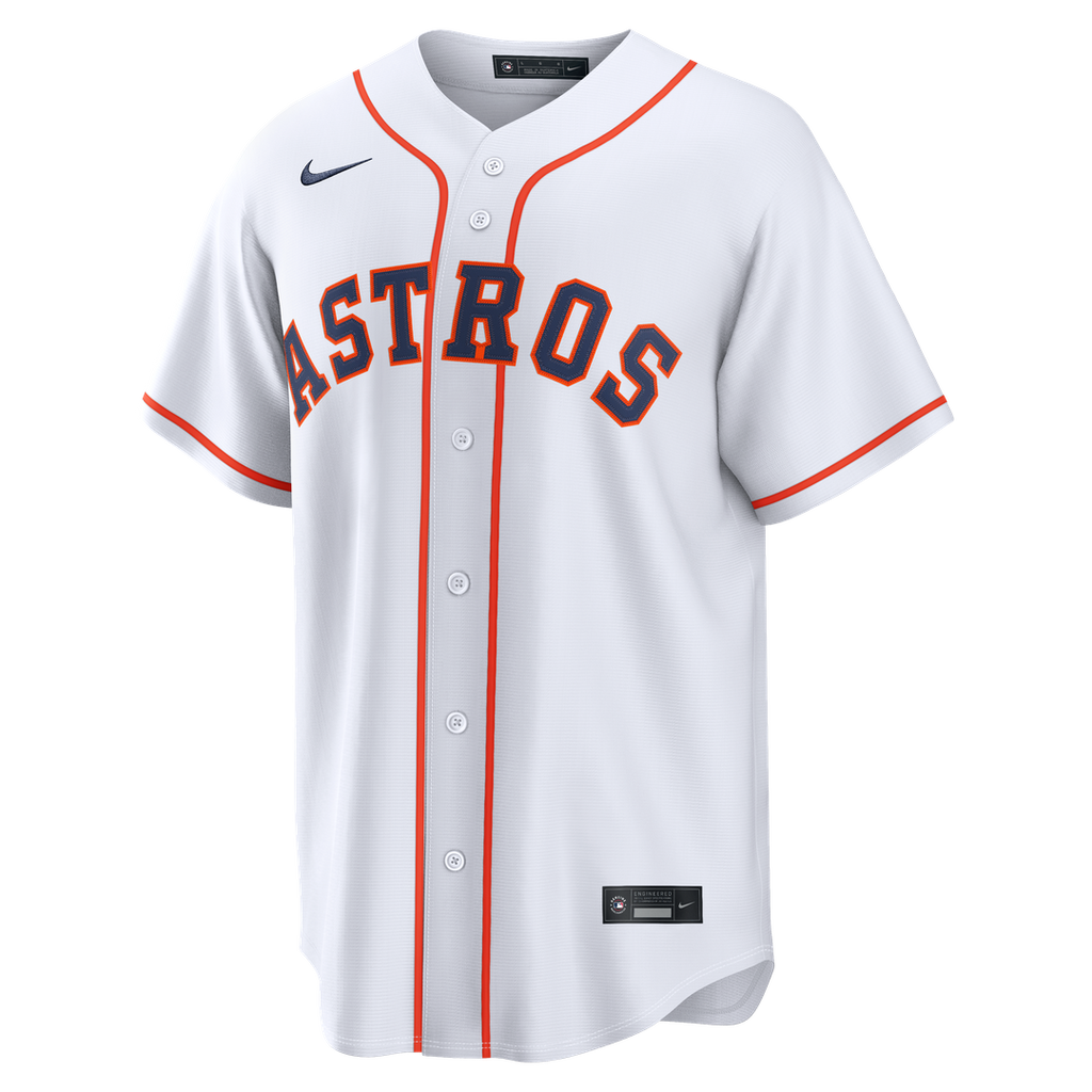 Men's Houston Astros White Home Replica MLB Baseball Jersey - view 2