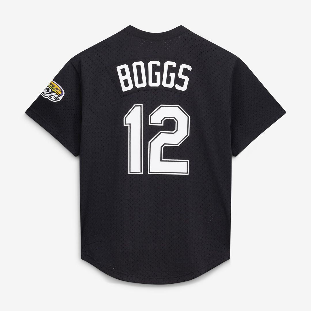 Men's Tampa Bay Rays Wade Boggs Black Batting Practice MLB Baseball Jersey - view 3