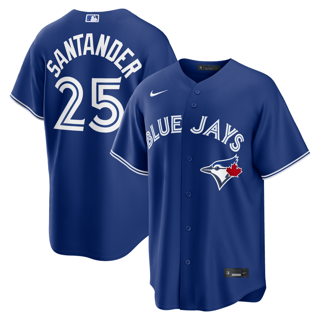 Men's Toronto Blue Jays Anthony Santander Royal Alternate Replica MLB Baseball Jersey - view 1