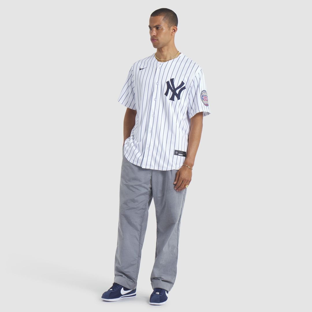 Men's New York Yankees CC Sabathia White 2025 Baseball Hall of Fame Name & Number Retired Replica MLB Baseball Jersey - view 4