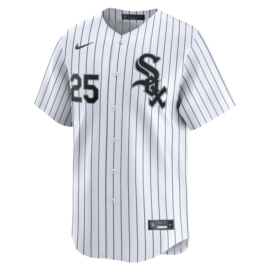 Men's Chicago White Sox Andrew Vaughn White Home Limited MLB Baseball Jersey - view 2