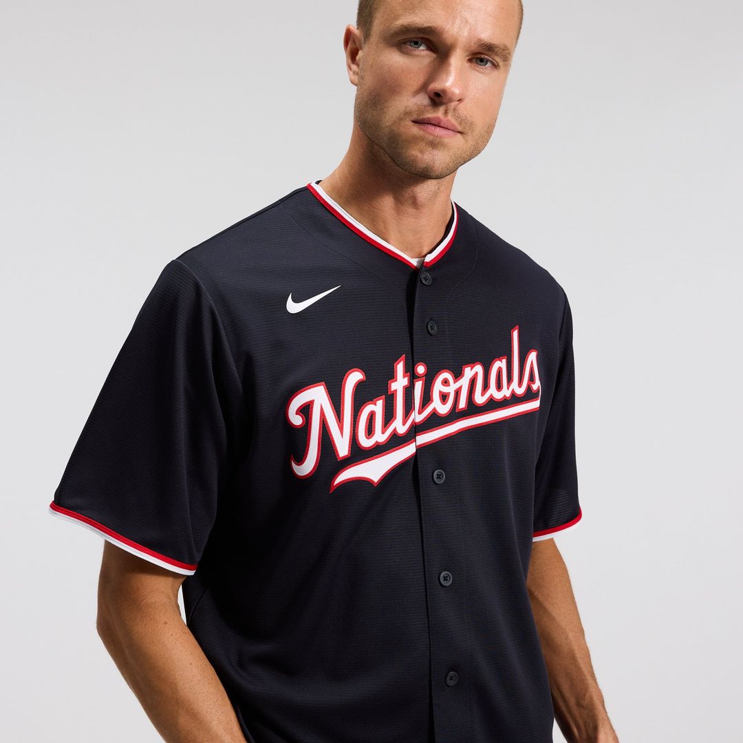 Men's Washington Nationals Dylan Crews Navy Alternate Replica MLB Baseball Jersey - view 11