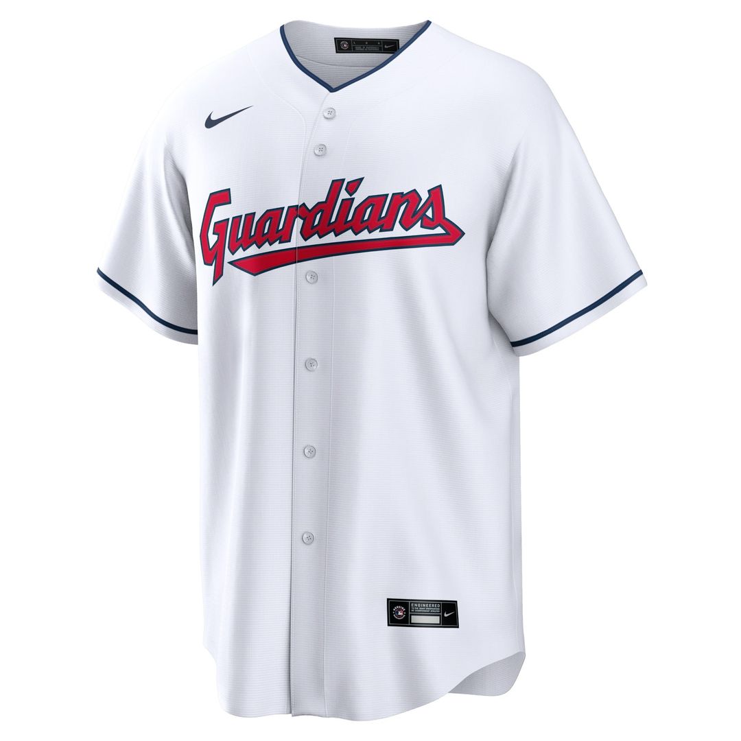 Men's Cleveland Guardians José Ramírez White Replica MLB Baseball Jersey - view 2