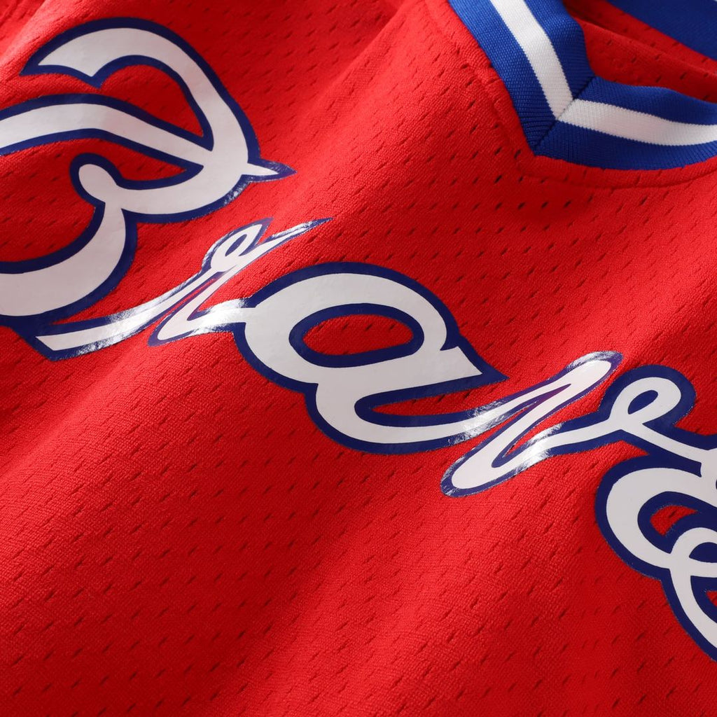 Men's Atlanta Braves Dale Murphy Scarlet Batting Practice MLB Baseball Jersey - view 11
